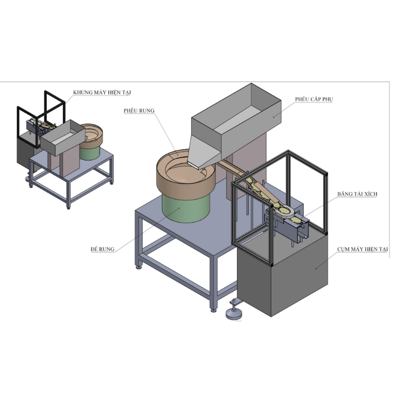 Nguyên lý hoạt động phễu rung: Hiểu đúng để tối ưu sản xuất tự động 1 nguyên lý hoạt động phễu rung