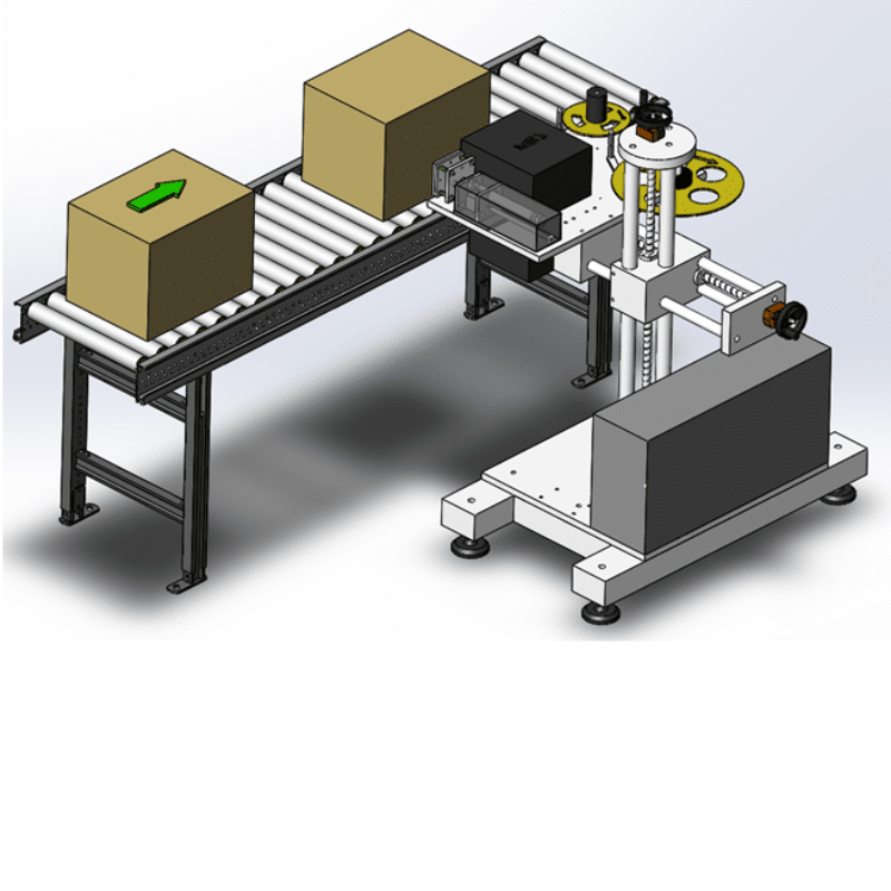 Máy dán nhãn thùng carton: Chuẩn hóa logistics và tăng tốc chuỗi cung ứng 7 Máy dán nhãn thùng carton