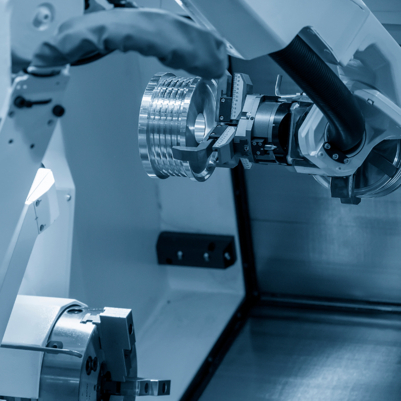 Robot cộng tác cấp phôi: Tự động hóa an toàn, linh hoạt 3 robot cộng tác cấp phôi