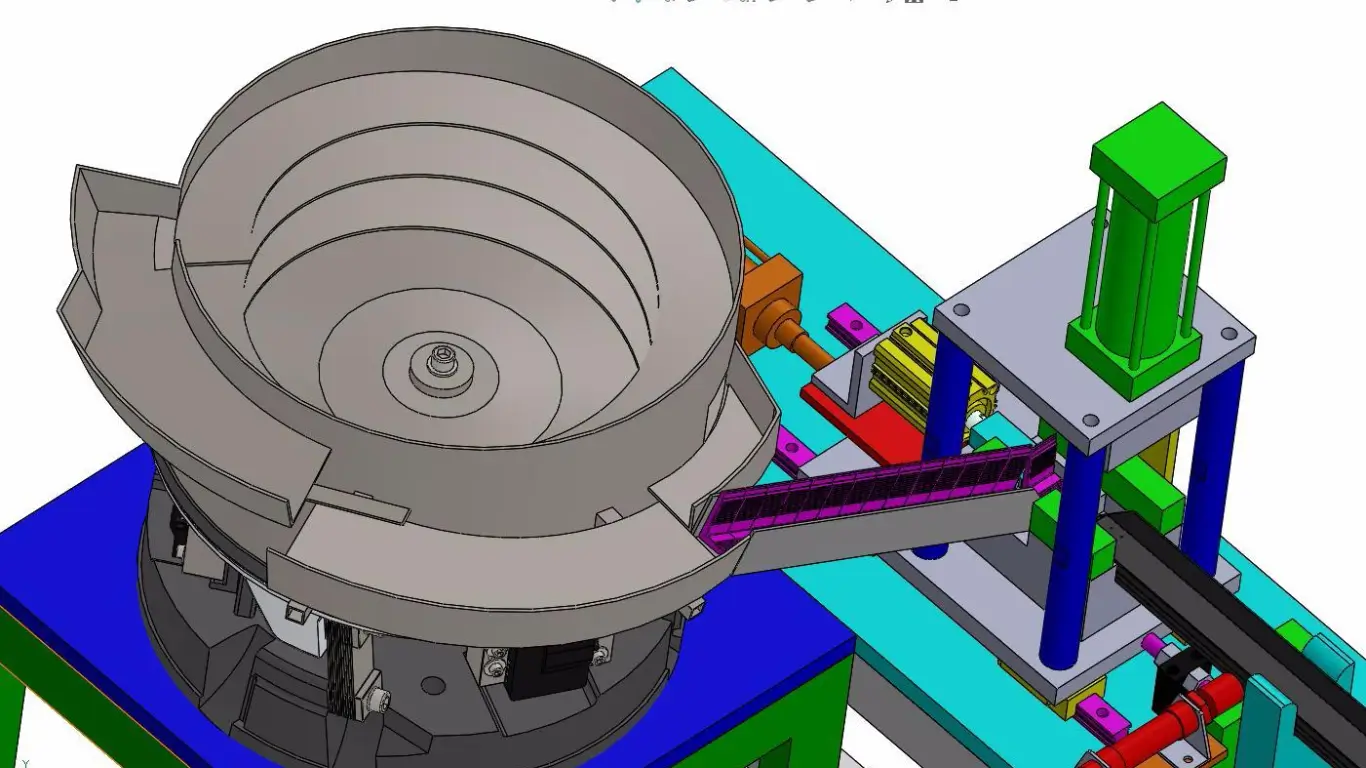Phễu cấp liệu rung là gì? Phân loại, ứng dụng và quy trình thiết kế tối ưu nhất 1 Cấu tạo và nguyên lý của phễu cấp liệu rung