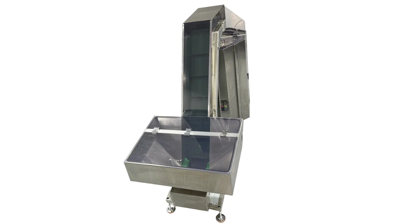 Feeder không rung: Giải pháp tối ưu cho chất lượng, tải trọng và độ ồn thấp 2 Máy cấp liệu bậc thang (Step Feeder)