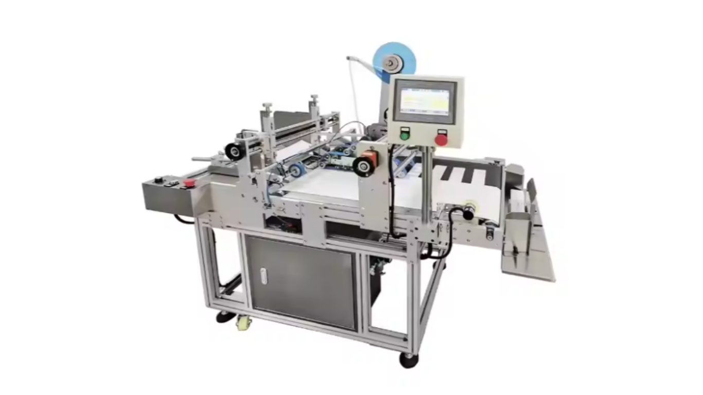 Máy dán nhãn bán tự động hộp: Giải pháp linh hoạt tăng độ chính xác 1 Nguyên lý dán nhãn phẳng bán tự động