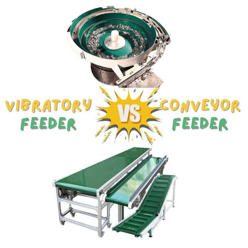 So sánh máy cấp liệu rung và băng tải