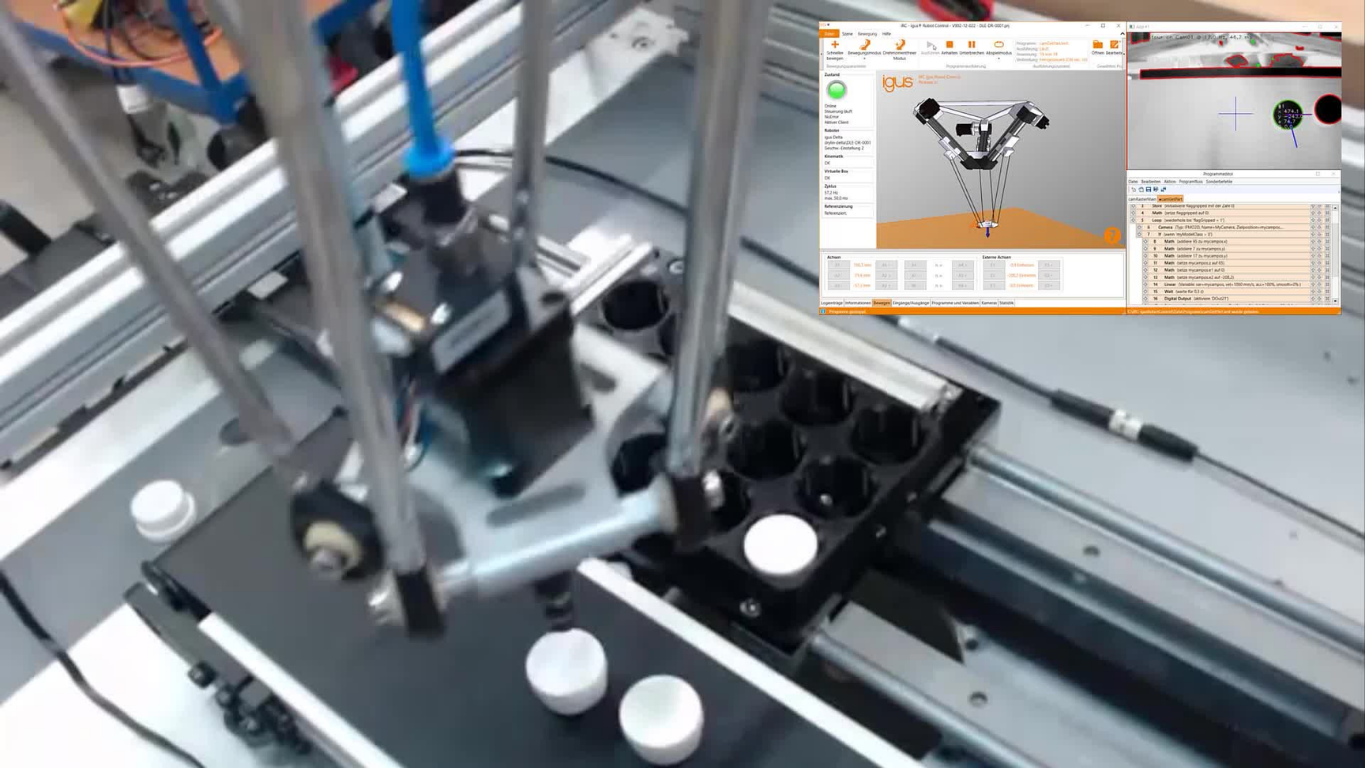Các thành phần chính của hệ thống Robot Delta