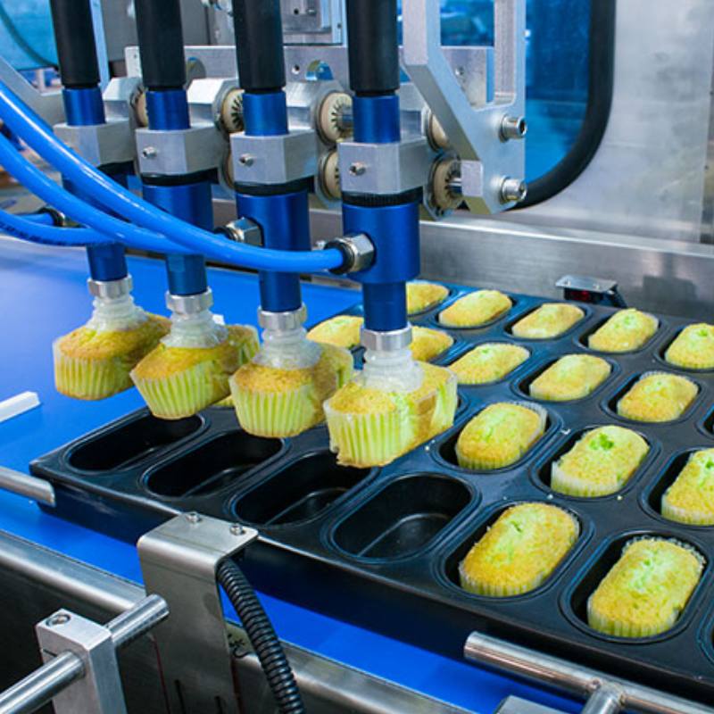 Robot Delta gắp bánh mì