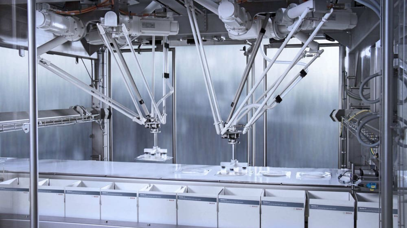 Tại sao nên ứng dụng Robot Delta cho dây chuyền đóng chai?