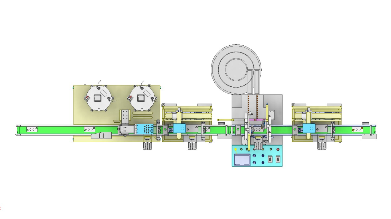 Bản vẽ layout máy lắp ráp tự động