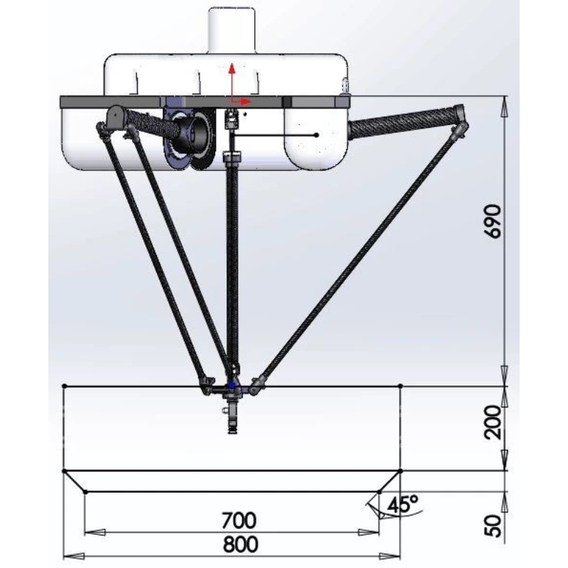 sải cánh tay Robot Delta